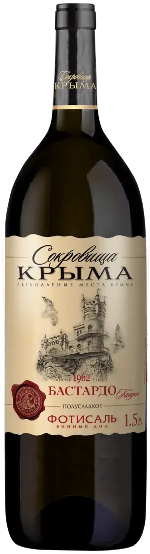 Вино Фотисаль Сокровища Крыма Бастардо Каберне Сухое 1.5 л
