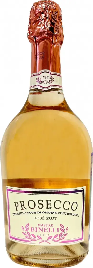 Игристое вино Mastro Binelli Prosecco DOC Rose Brut, 0.75 л