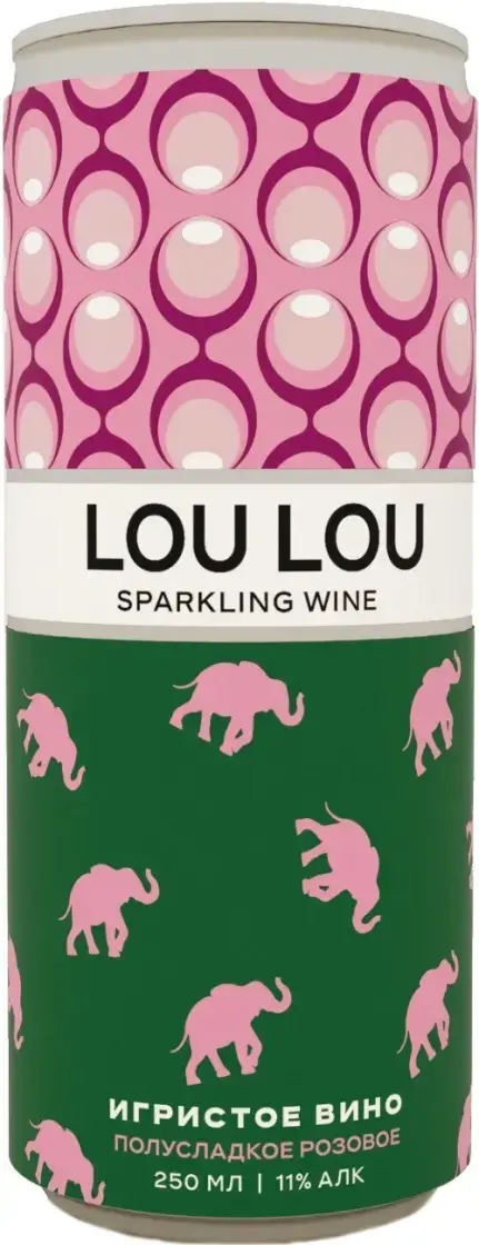  Lou Lou Rose Semisweet, in can, 0.25 л 