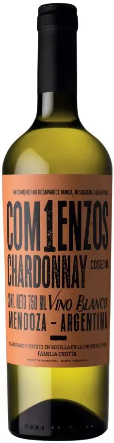 Вино Comienzos Chardonnay, 2022, 0.75 л