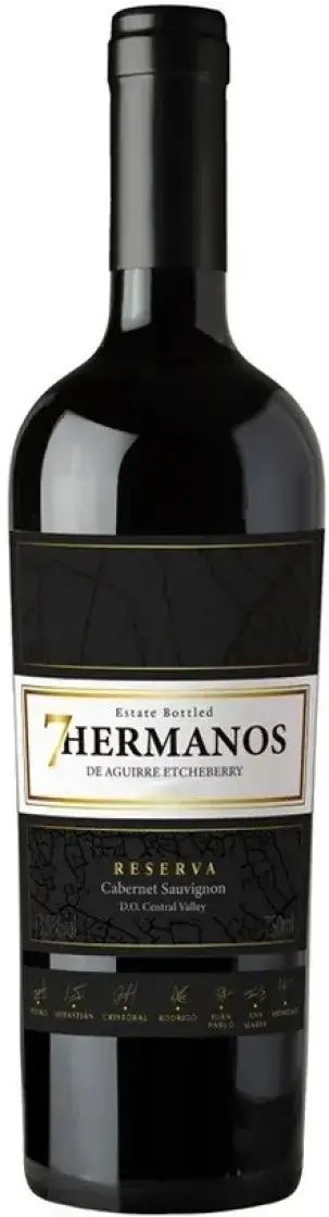 Вино 7 Hermanos Cabenet Sauvignon Reserva, 2019, 0.75 л