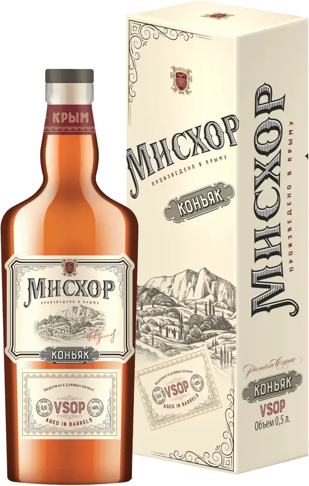 Коньяк Фотисаль Мисхор ВСОП в подарочной коробке 0.5 л