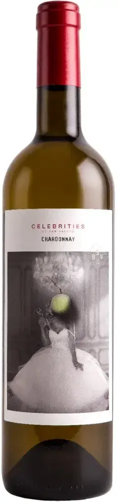 Вино San Valero, Celebrities Chardonnay, Carinena DOP, 2021, 0.75 л