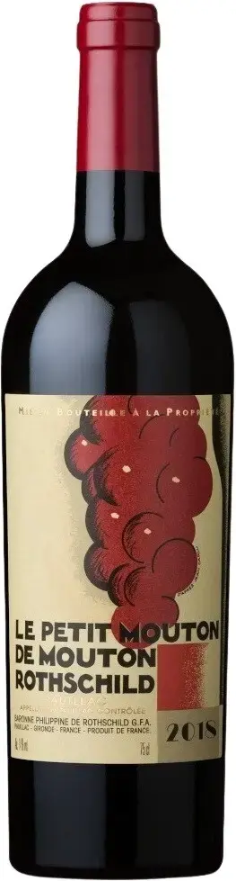 Вино Le Petit Mouton de Mouton Rothschild Pauillac AOC, 2018, 0.75 л