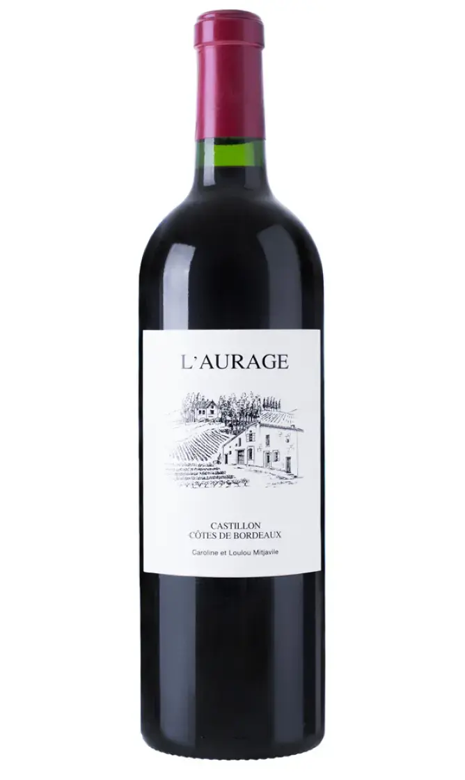 Вино Famille Mitjavile L'Aurage Castillon Cotes de Bordeaux, 2019, 0.75 л