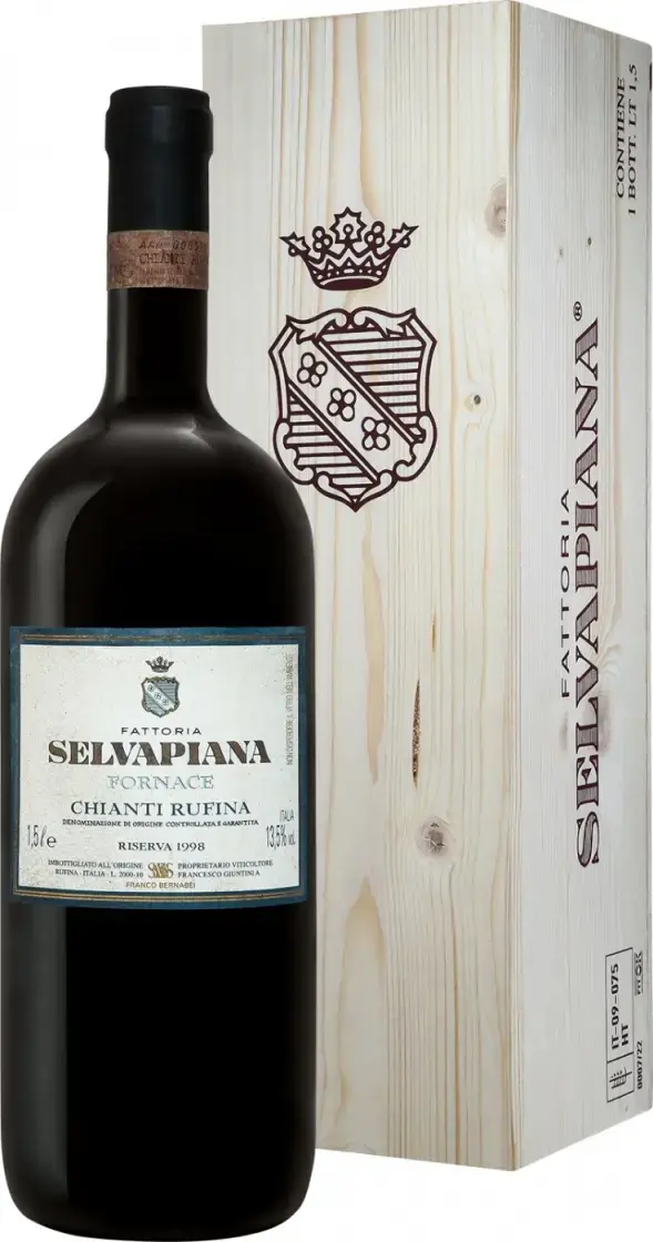 Вино Fattoria Selvapiana Fornace Chianti Rufina DOCG Riserva, wooden box, 1998, 1.5 л