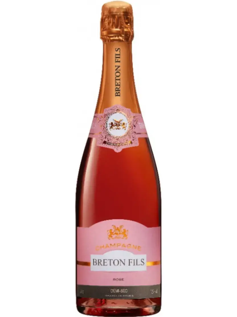 Шампанское Champagne Breton Fils Rose Demi-Sec Champagne AOC 0.75 л