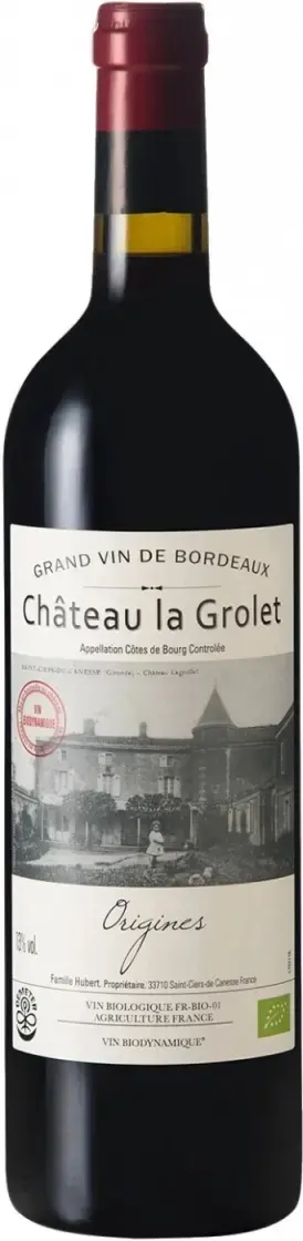 Вино Chateau La Grolet Cotes de Bourg AOC, 2021, 0.375 л