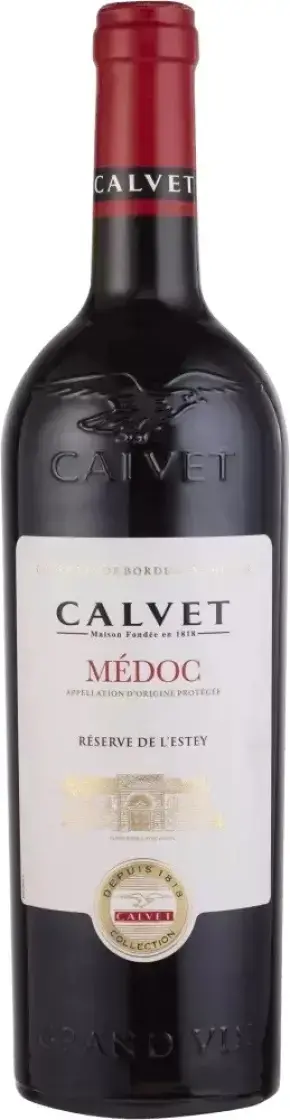 Вино Calvet Reserve de l'Estey Medoc AOP, 2021, 0.75 л