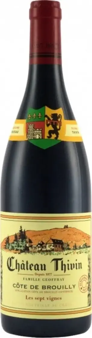 Вино Chateau Thivin Les Sept Vignes Cote De Brouilly AOC, 2021, 0.75 л 