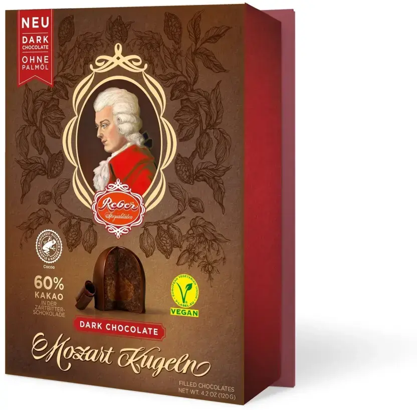 Набор конфет Reber Mozart  с начинкой из орехового пралине и марципана 120 г