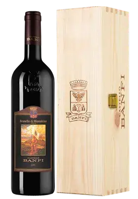 Вино Banfi Brunello di Montalcino DOCG, wooden box, 2018, 0.75 л