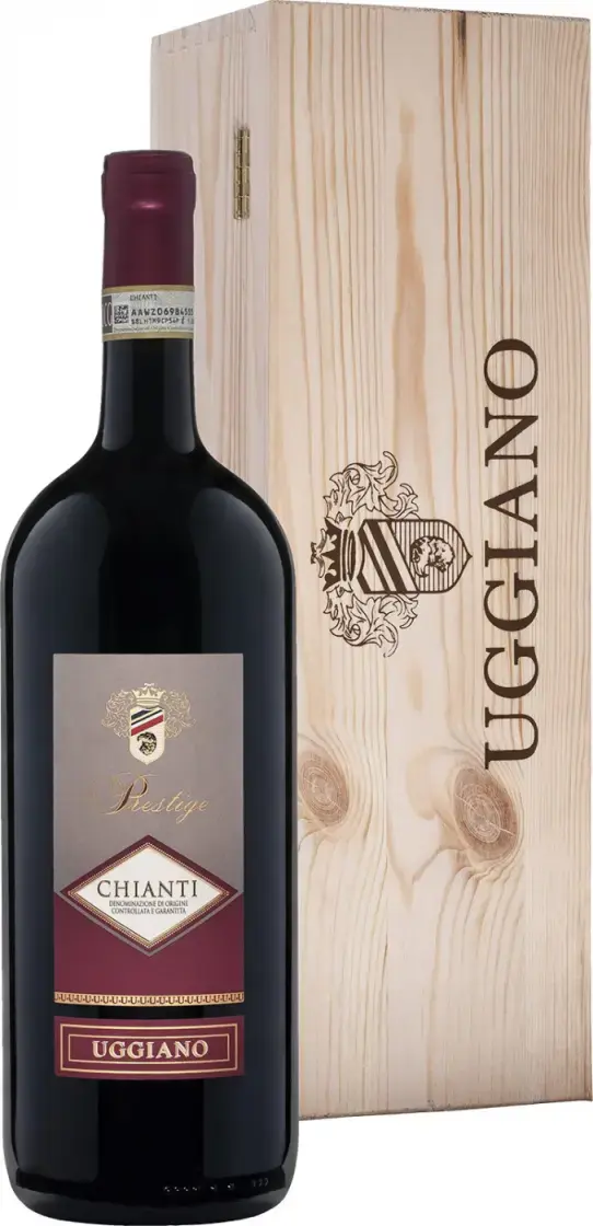 Вино Uggiano Prestige Chianti DOCG 2016 wooden box 1.5 л