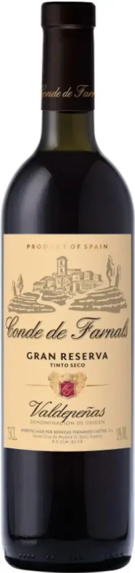 Вино Conde de Farnals Gran Reserva Valdepenas DO 2014 0.75 л