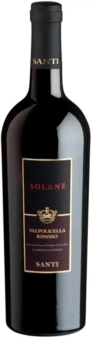Вино Santi Solane Ripasso Valpolicella Classico Superiore DOC, 2019, 0.75 л