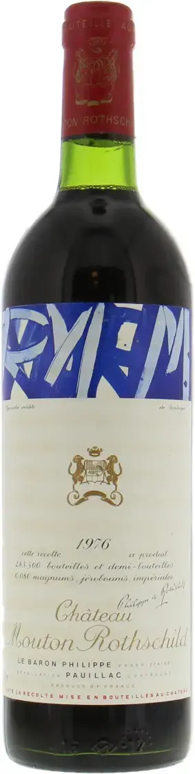 Вино Chateau Mouton Rothschild Pauillac AOC Premier Grand Cru Classe, 1976, 0.75 л