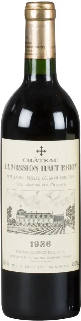 Вино Chateau La Mission Haut-Brion Pessac-Leognan AOC Cru Classe de Graves, 1986, 0.75 л