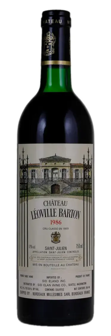 Вино Chateau Leoville Barton Saint-Julien AOC, 1986, 0.75 л