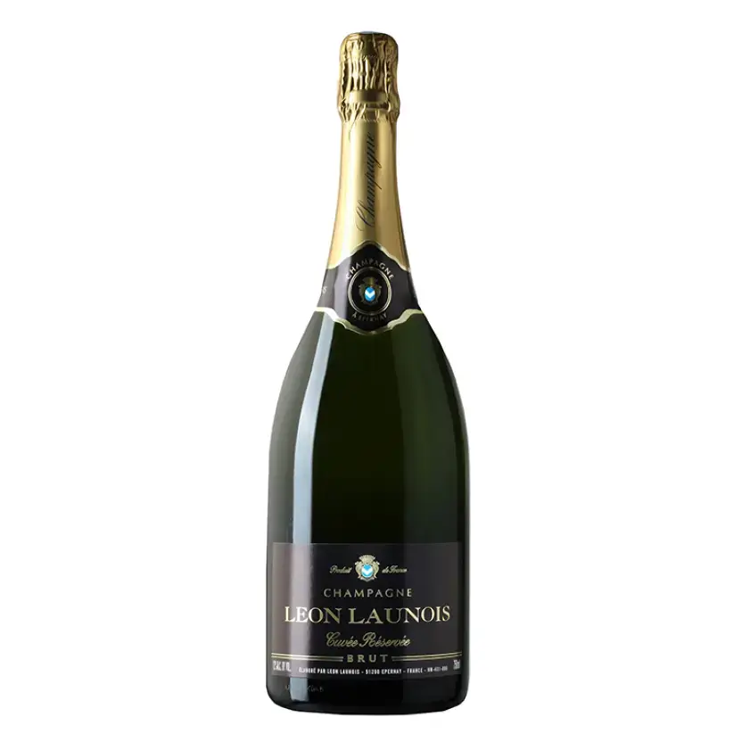 Шампанское Leon Launois Cuvee Reservee Brut Blanc Champagne AOC,2021, 1.5 л