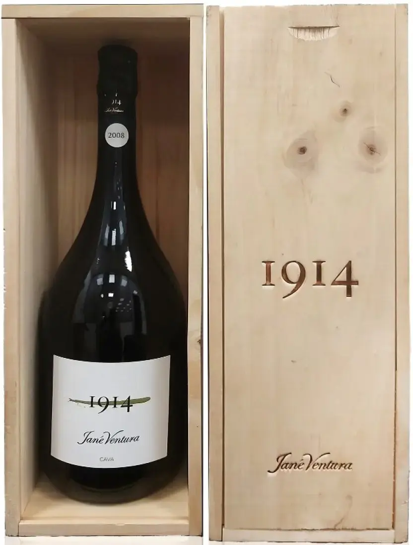 Игристое вино вино Jane Ventura, 1914 Gran Reserva Brut Nature, Cava DO, 2008, wooden box, 1.5 л