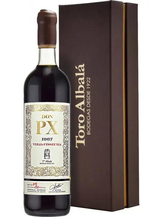 Херес Toro Albala Don PX Vieja Cosecha Montilla-Moriles DO, gift box, 1967, 0.75 л