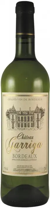 Вино Chateau Garriga Blanc, Bordeaux AOC 0.75l