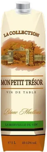 Вино Mon Petit Tresor Blanc Moelleux, tetra-pak, 1 л