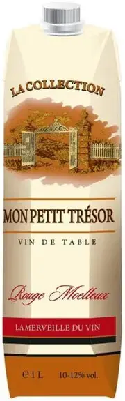 Вино Mon Petit Tresor Rouge Moelleux, tetra-pak, 1 л