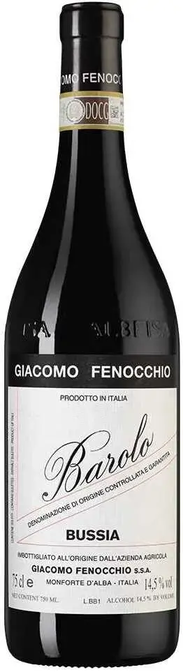 Вино Giacomo Fenocchio Barolo Bussia DOCG, 2019, 0.75л