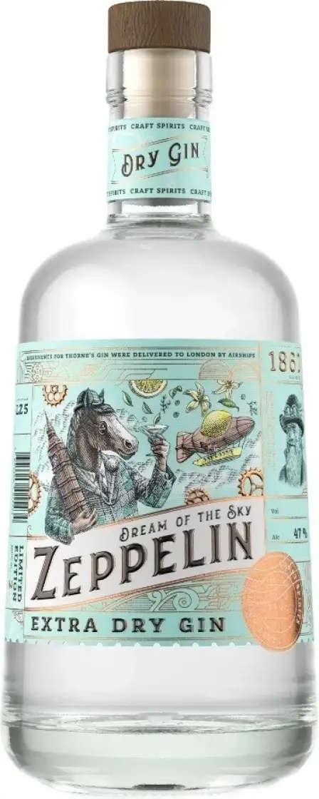 Джин Zeppelin Extra Dry, 0.7 л