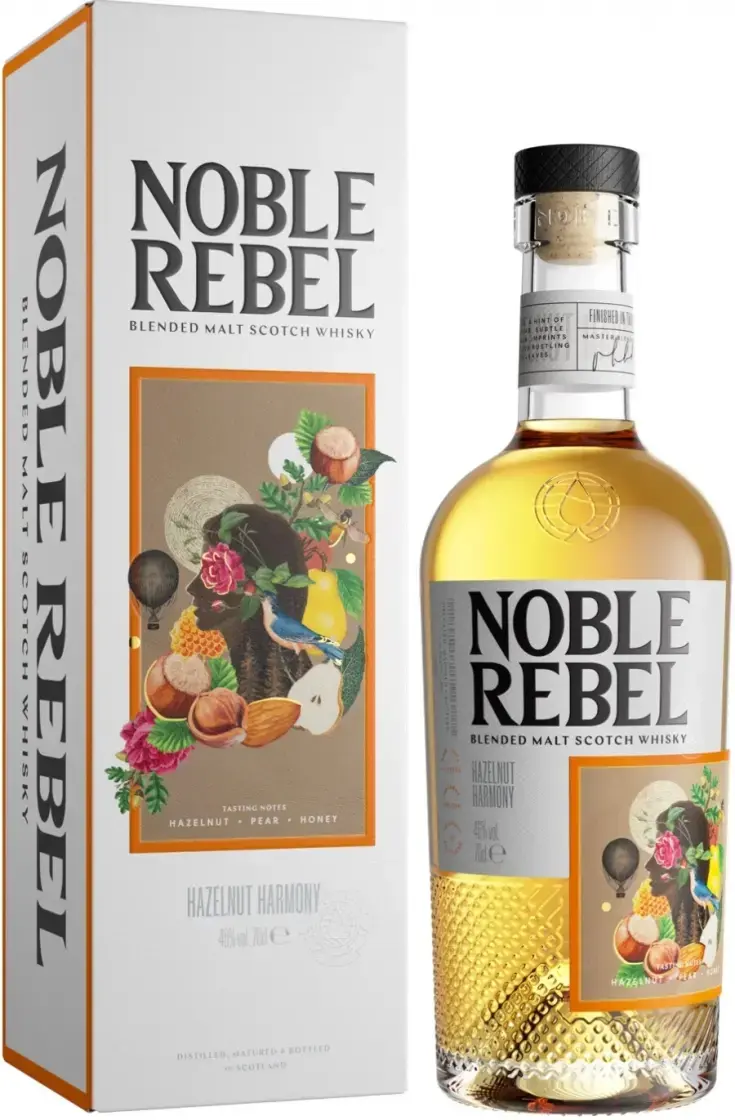 Виски Noble Rebel Hazelnut Harmony Blended Malt, gift box, 0.7 л