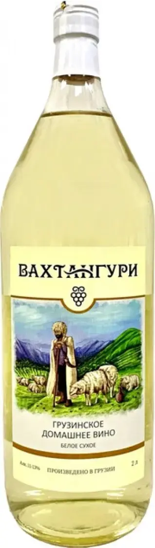 Вино Вахтангури Белое Сухое, 2 л