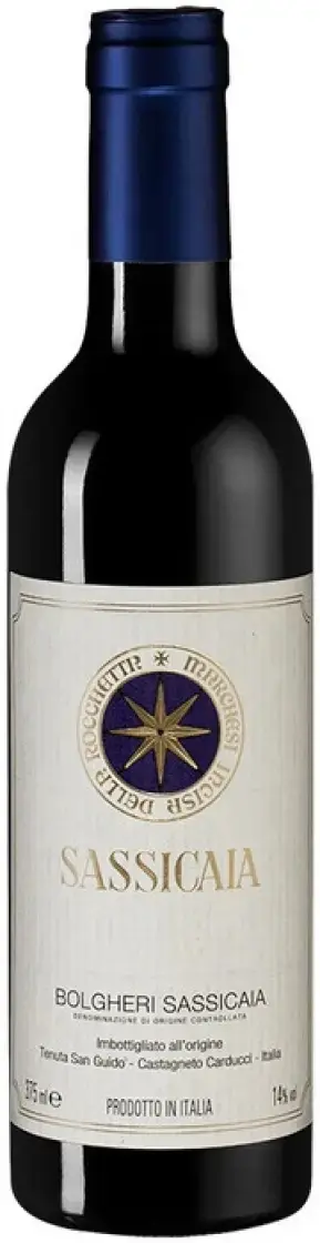 Вино Sassicaia 2021, 0.375 л