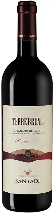Вино Terre Brune Carignano del Sulcis DOC Superiore, 2019, 0.75 л
