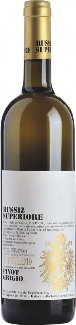 Вино Russiz Superiore Collio Pinot Grigio DOC, 2023, 0.75 л