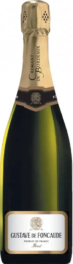 Игристое вино Gustave de Foncaude Cremant de Bordeaux AOP Brut, 2021, 0.75 л
