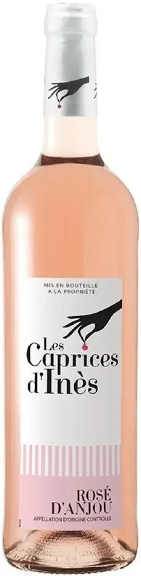 Вино Les Caves de la Loire Les Caprices d'Ines Rose d'Anjou AOC, 2022, 0.75 л