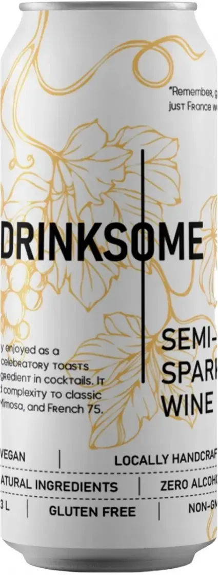 Игристое вино Drinksome Semi-Sweet Sparkling Zero Alcohol, in can, 0.33 л