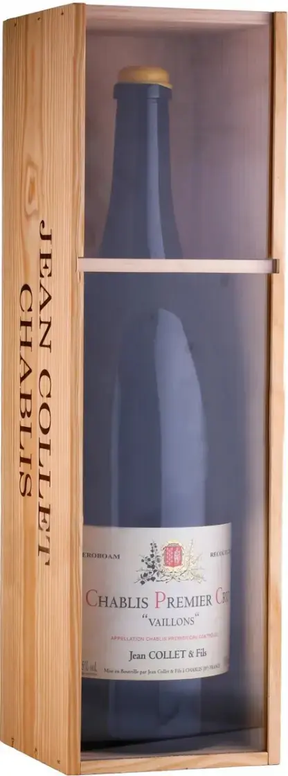 Вино Domaine Jean Collet et Fils Chablis 1er Cru Vaillons, wooden box, 2018,  3 л