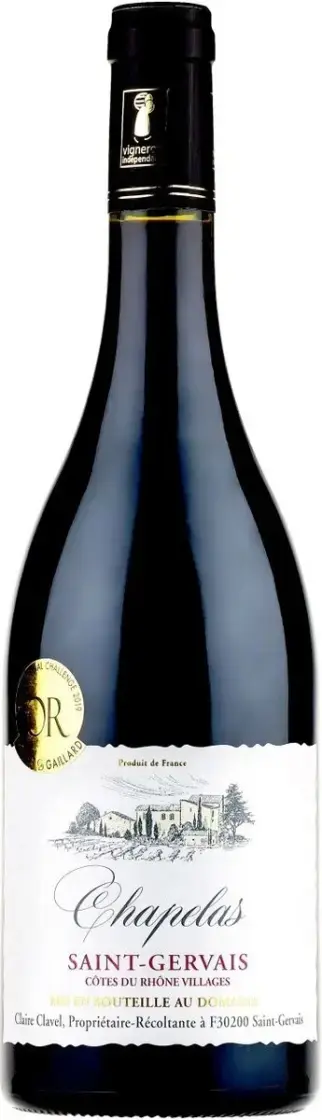 Вино Chapelas Saint-Gervais Cotes du Rhone Villages AOP, 2021, 0.75 л