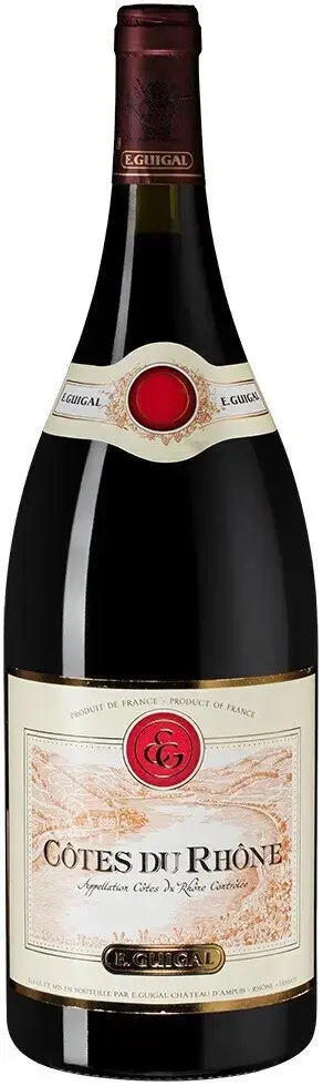 Вино E. Guigal Cotes du Rhone AOC Rouge, 2021, 1.5 л