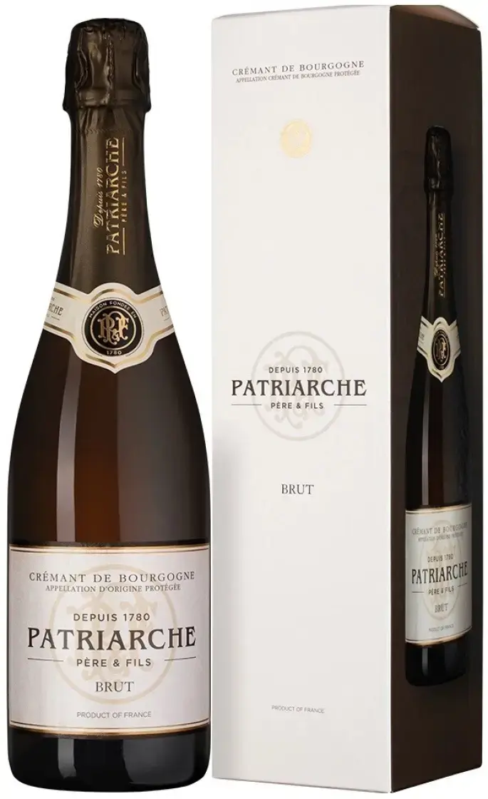 Игристое вино Patriarche Brut Cremant de Bourgogne AOC, gift box, 0.75 л