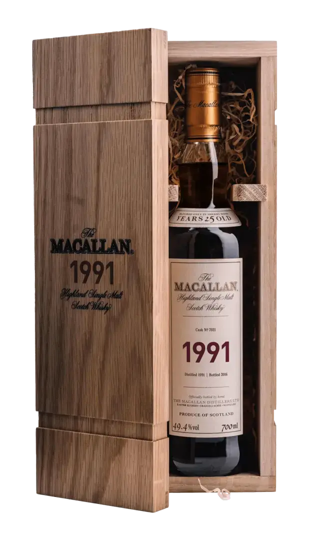Виски The Macallan Fine & Rare 1991, wooden box, 0.7 л