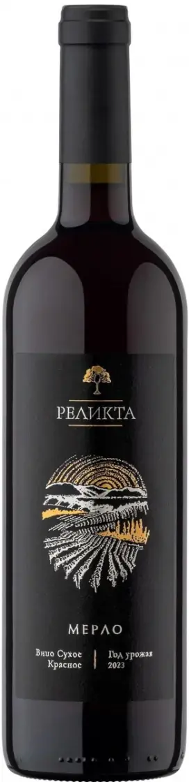 Вино Реликта Мерло, 2023, 0.75 л