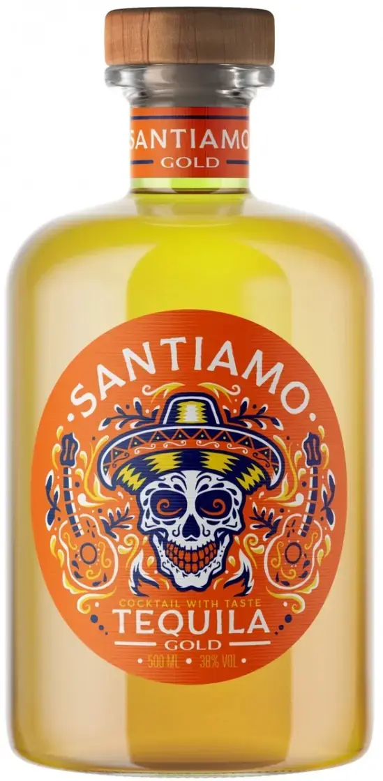 Текила Santiamo Gold, 0.5 л