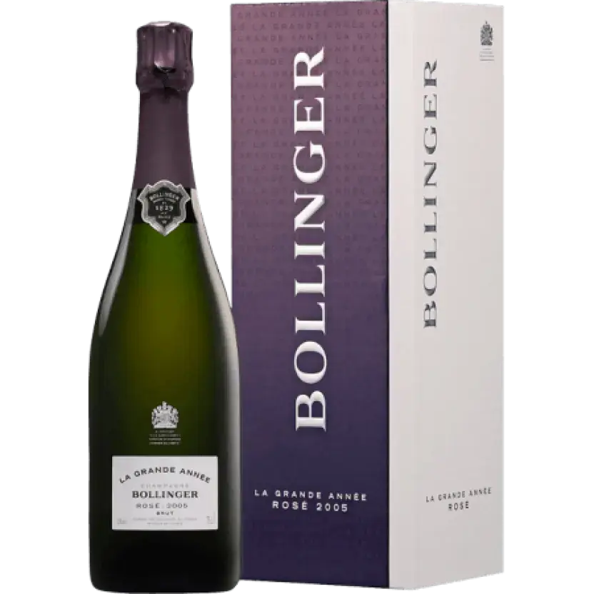 Шампанское Bollinger Grande Annee Rose Brut gift box 2005 0.75 л