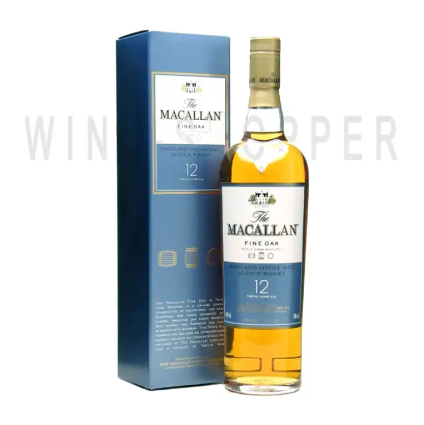 Виски Macallan Fine Oak 12 years old, gift box 0.35 л