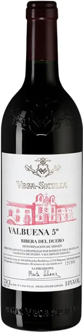 Вино Ribera del Duero DO Valbuena 5 2015 0.75 л