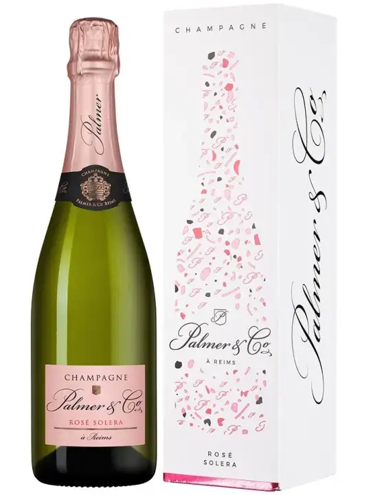Шампанское Palmer & Co Rose Solera Champagne AOC gift box, 0.75 л