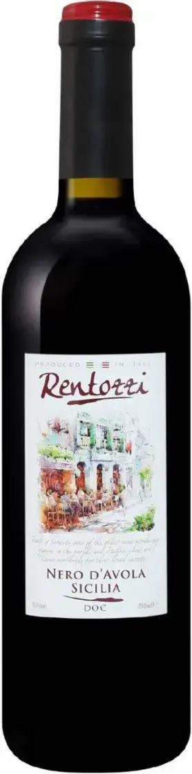 Вино Villa degli Olmi, Rentozzi Nero d'Avola, Sicilia DOC, 2020, 0.75 л